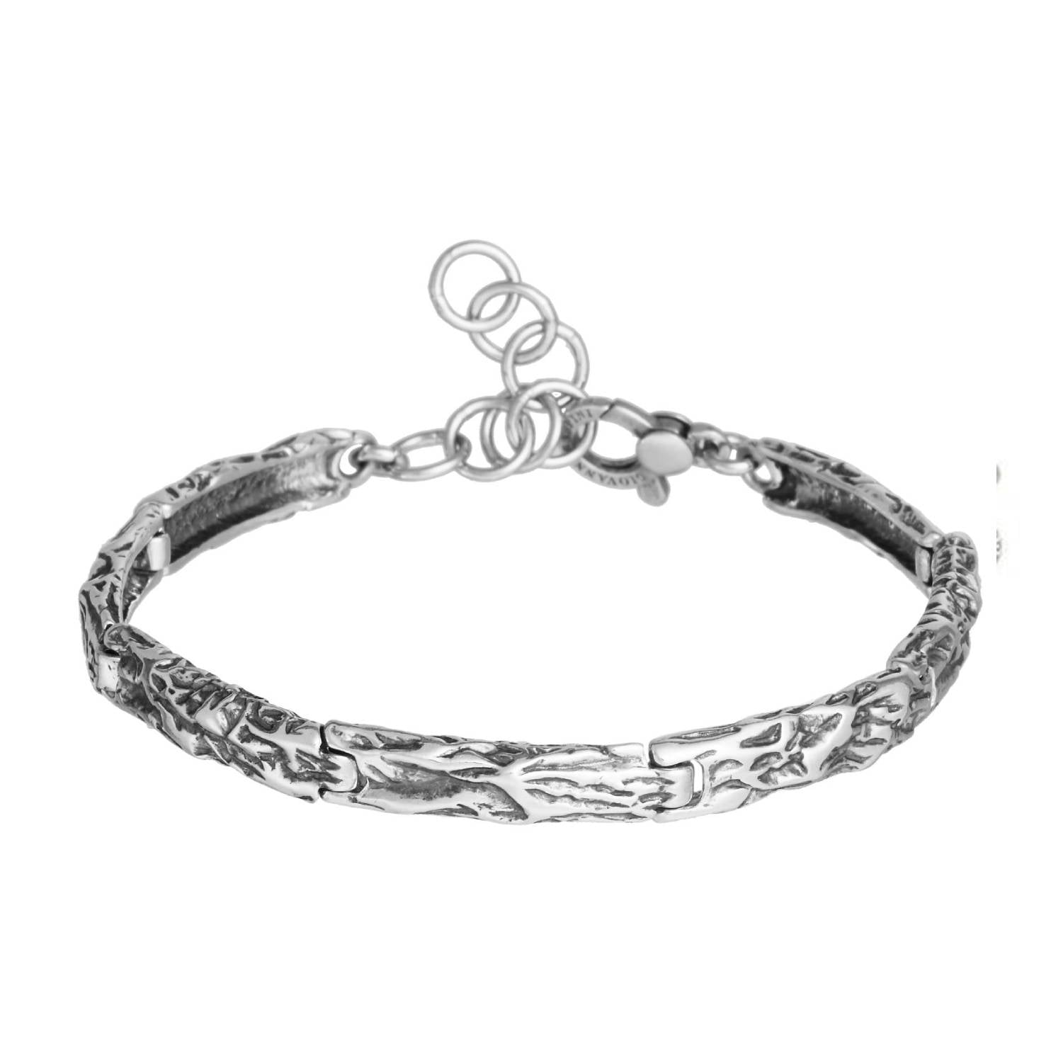 Bracciale Uomo Giovanni Raspini Snodo Tronco Semirigido Moschettone 11238