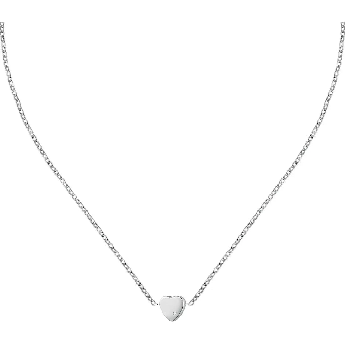 Collana Donna La Petite Story Acciaio Con Cuore E Zircone Bianco LPS10ASD08