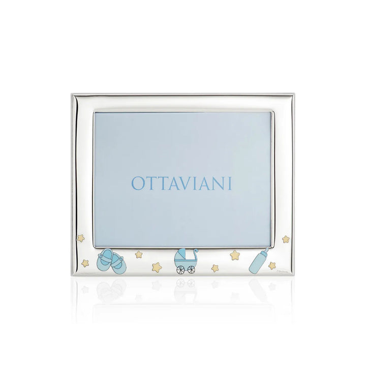Portafoto Ottaviani Argento 999 Bimbo Nascita 13x18 7019BC