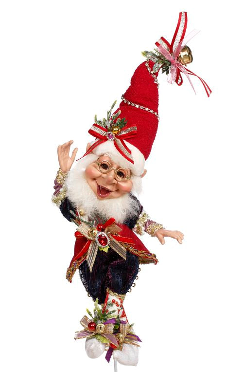 Elfo Babbo Natale Natalizio Goodwill Artigianale Pupazzo Scultura Altezza 28 cm MR 51-37530