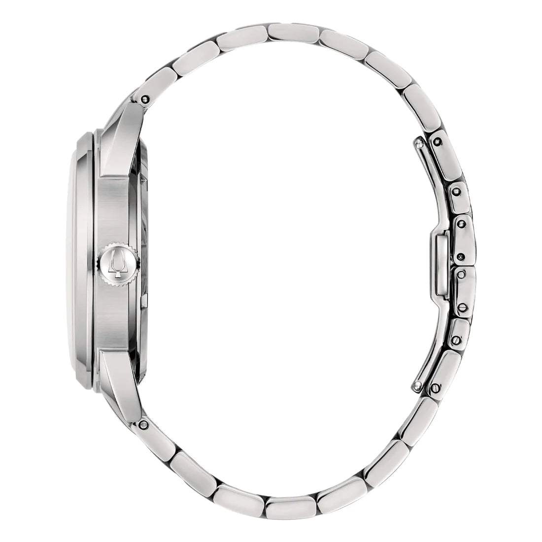 Orologio Uomo Bulova Automatico Blu Data Sutton Acciaio 96B425