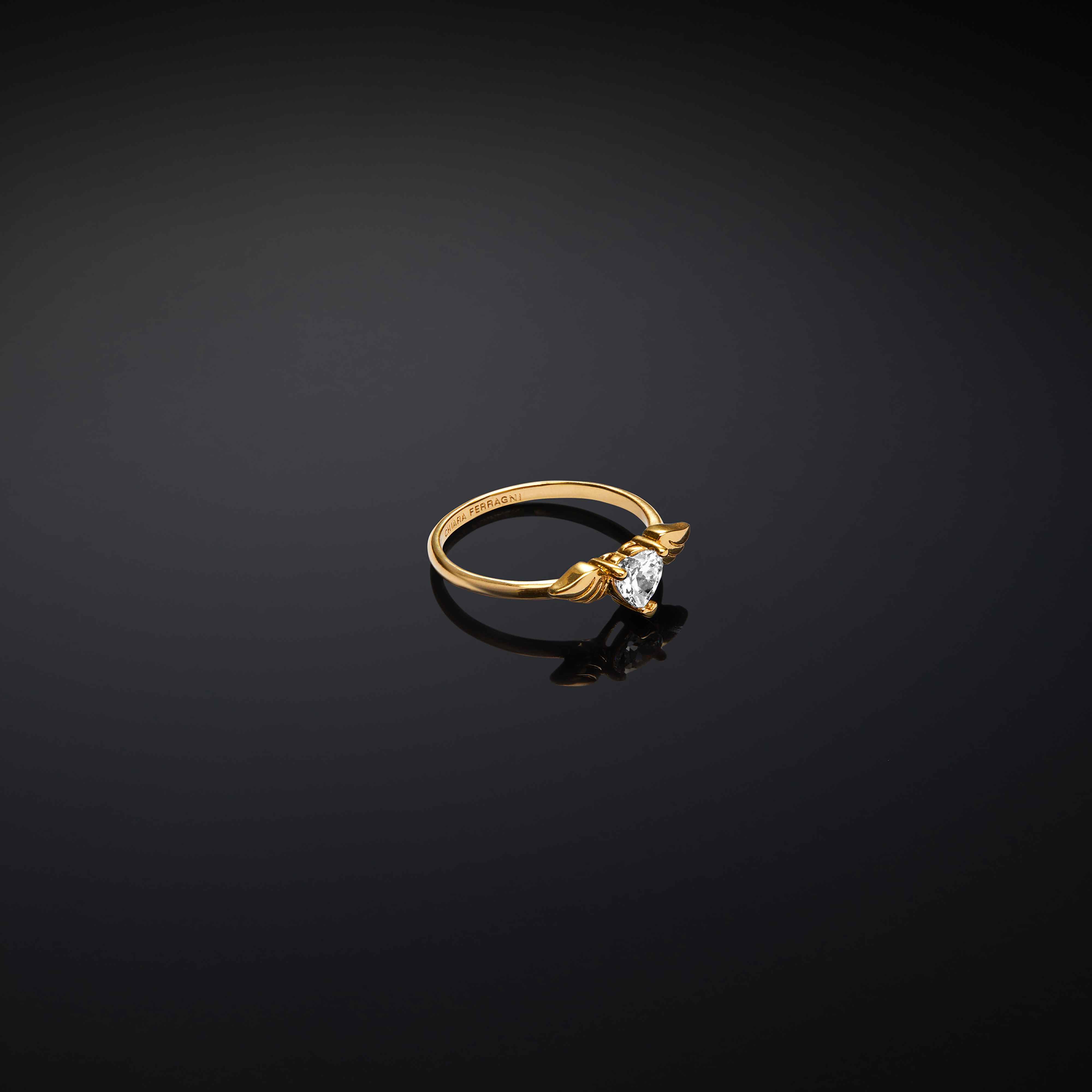 Anello Donna Chiara Ferragni Acciaio Dorato Cuore Alato J19AVH08014