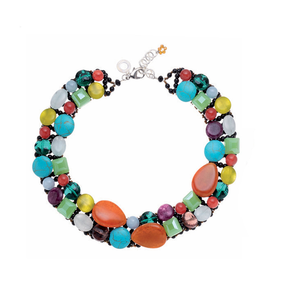Collana Donna Ottaviani Girocollo Pietre Dure Multicolor 501066C