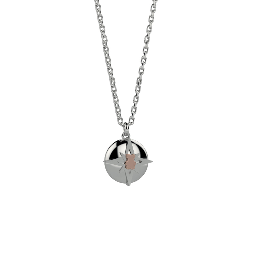 Collana Uomo Nanan Portami Con Te Argento 925 Rosa Dei Venti PNAN0013