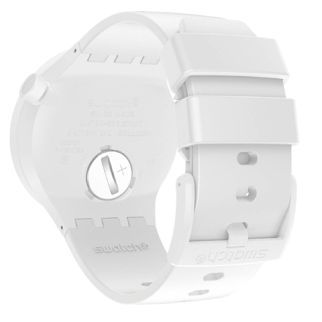 Orologio Uomo Swatch Gomma Quarzo Solo Tempo Bioceramic Scheletrato SB03W100
