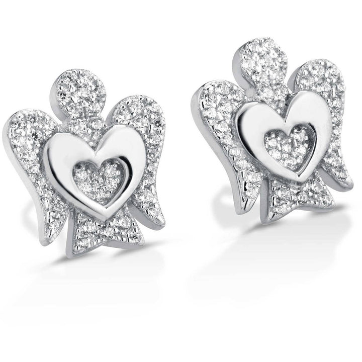 Orecchini Donna Roberto Giannotti Argento 925 Angelo Zirconi Cuori GIA332B
