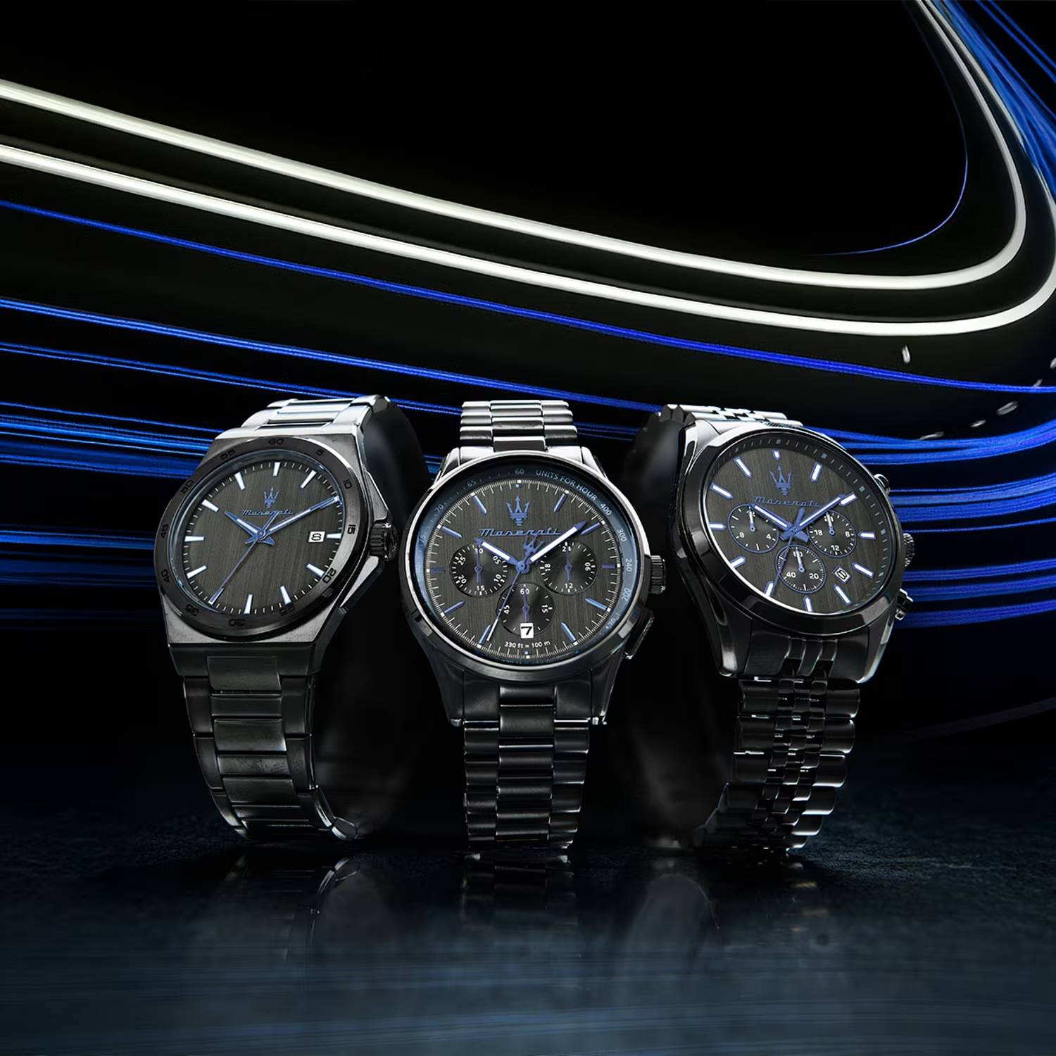 Orologio Uomo Maserati Dark Edition Acciaio Quarzo Nero Data R8853154001