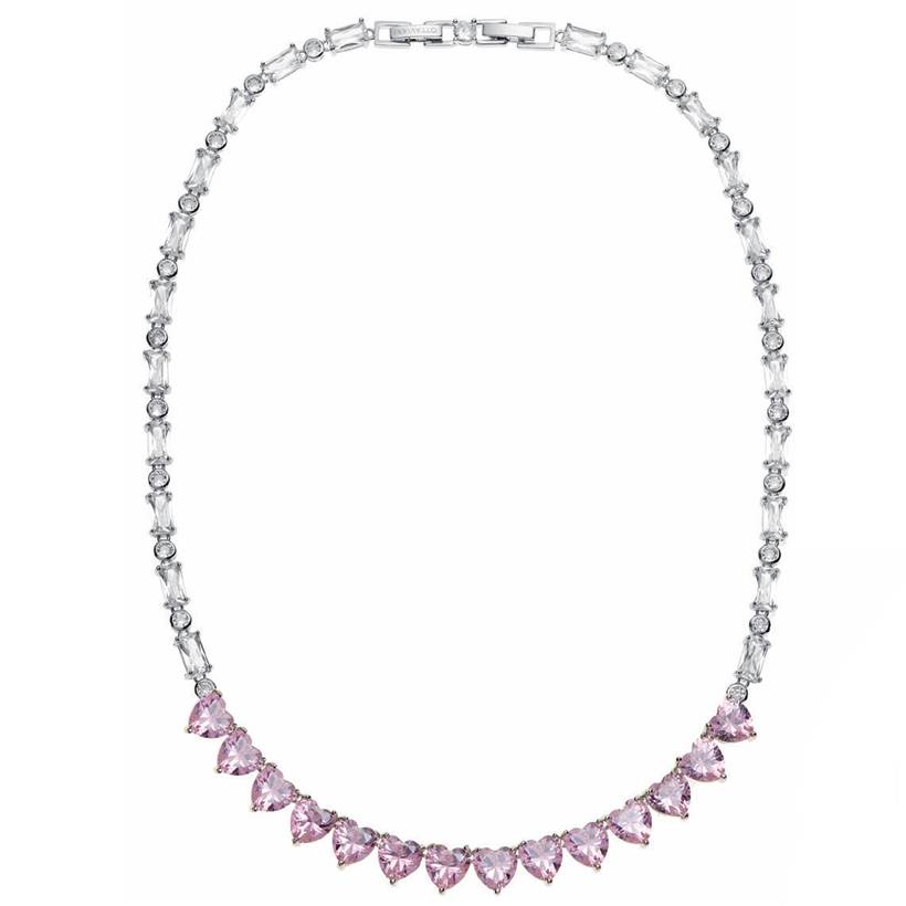 Collana Donna Ottaviani Zirconi Bianchi Rosa 501223C
