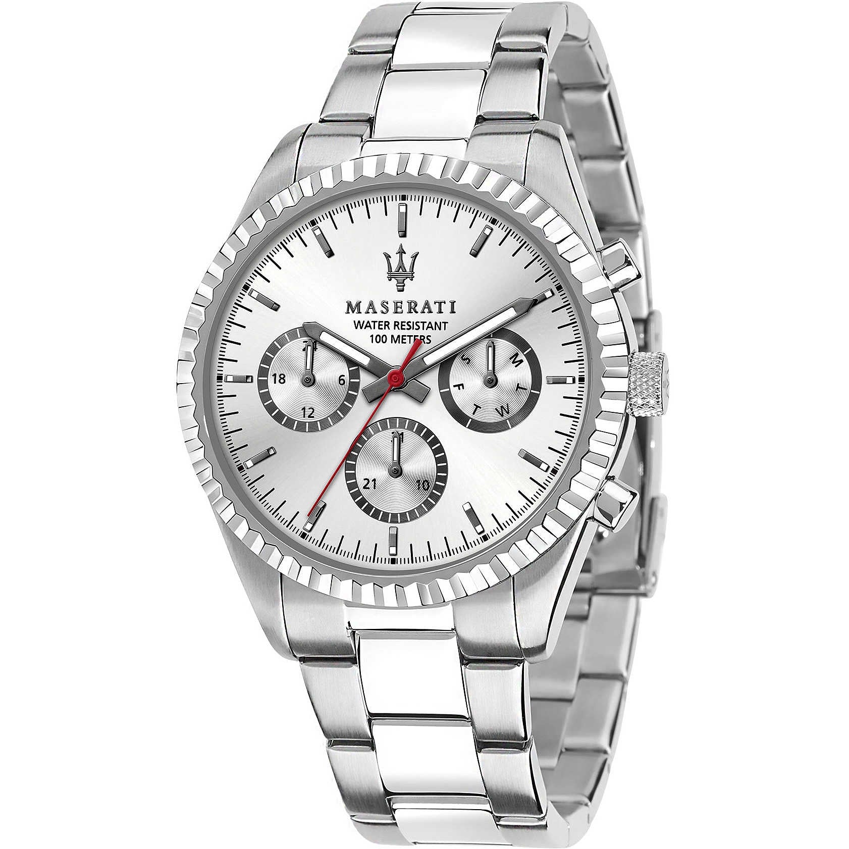 Orologio Uomo Acciaio Maserati Multifunzione Quarzo Competizione R8853100018