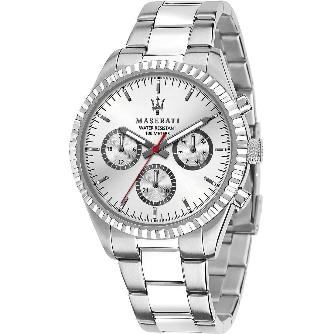 Orologio Uomo Acciaio Maserati Multifunzione Quarzo Competizione R8853100018