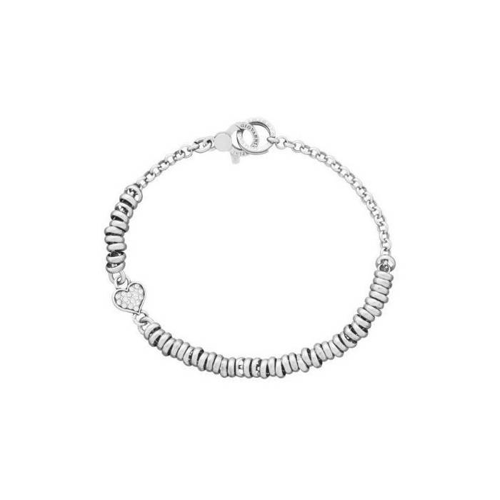 Bracciale Donna Giovanni Raspini Argento 925 Cuore Zirconi Base Anellini 12204