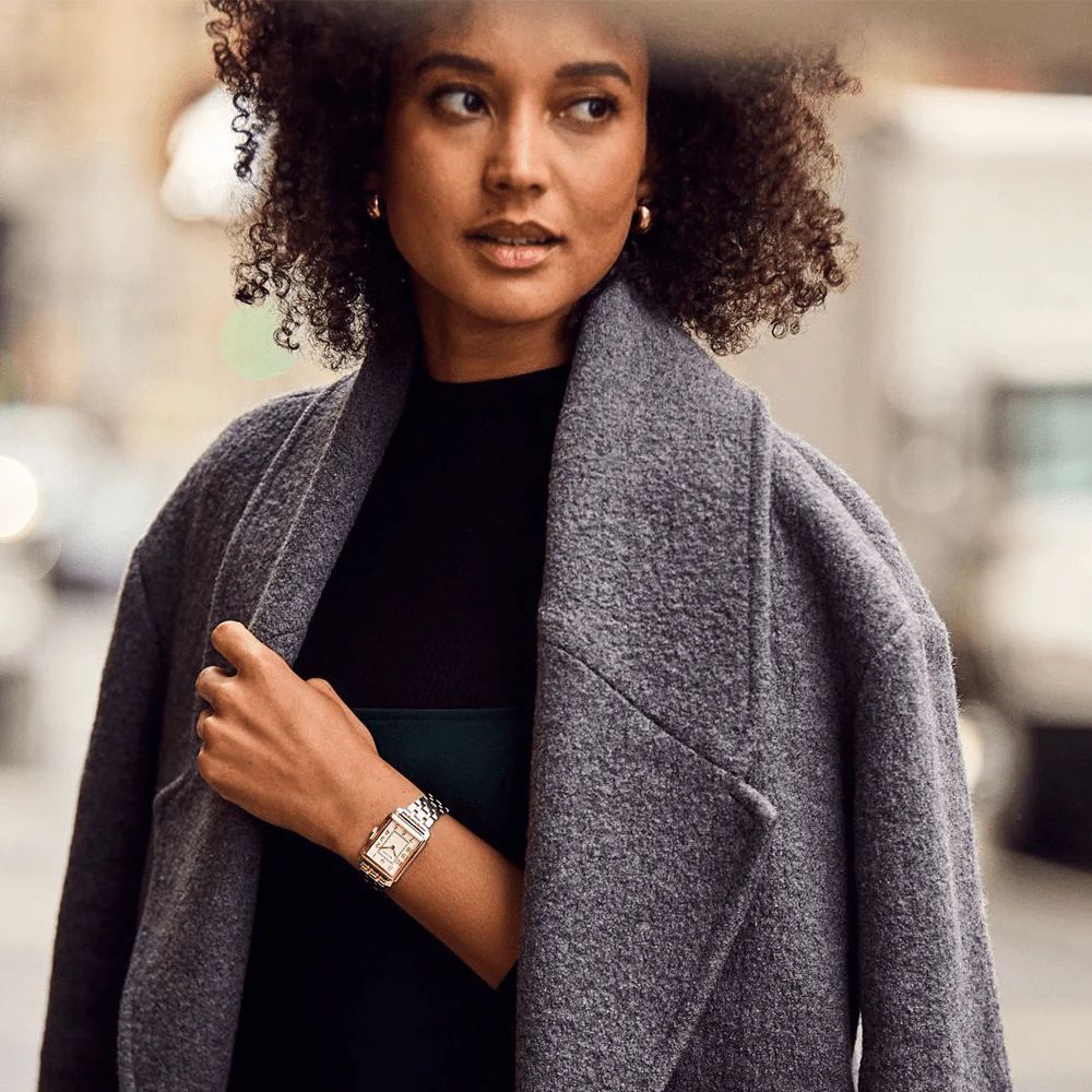 Orologio Donna Bulova Quarzo Sutton Tank Acciaio Bicolore 98L328