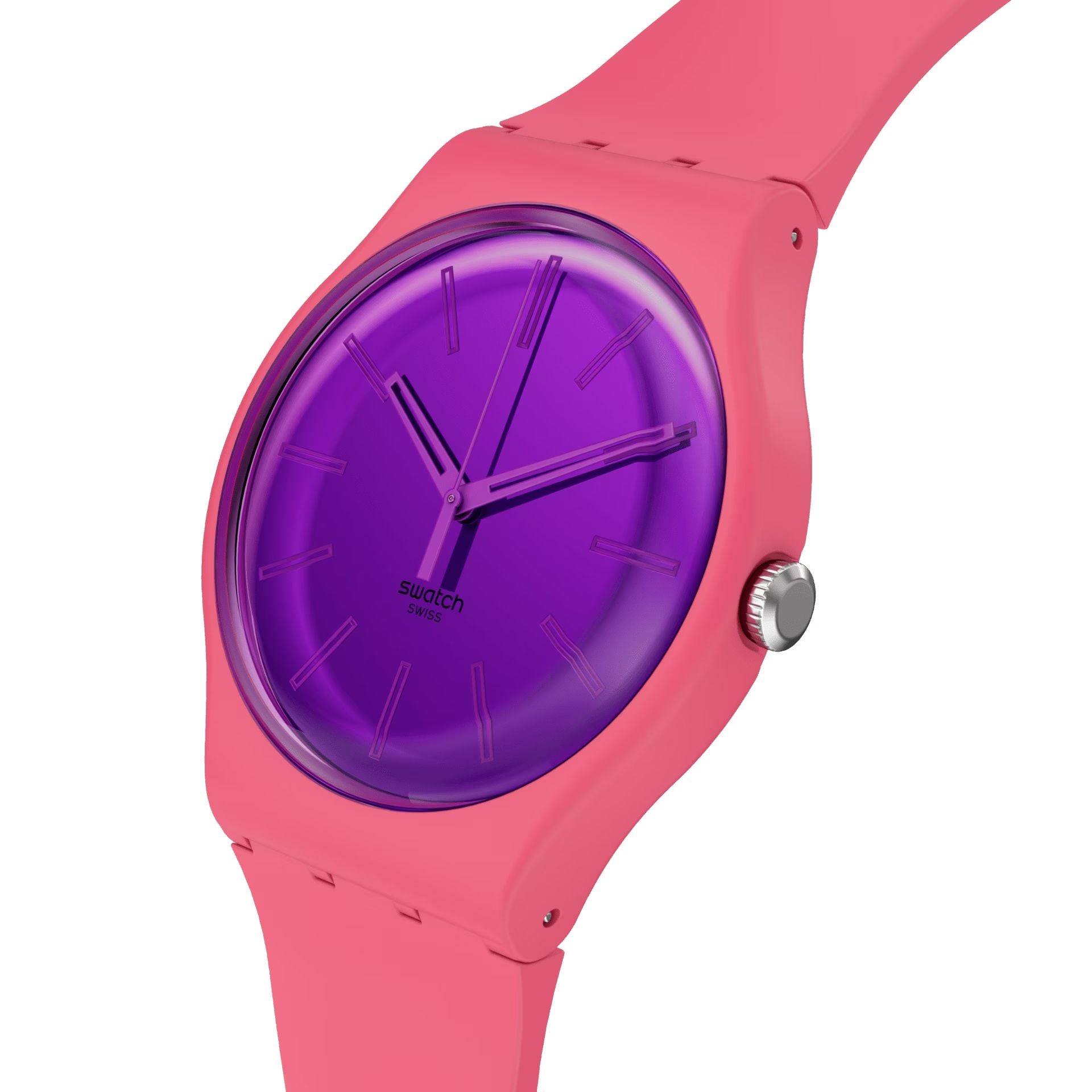 Orologio Donna Swatch Berry Harmonious Quarzo Rosa Viola Lucido SO29P102