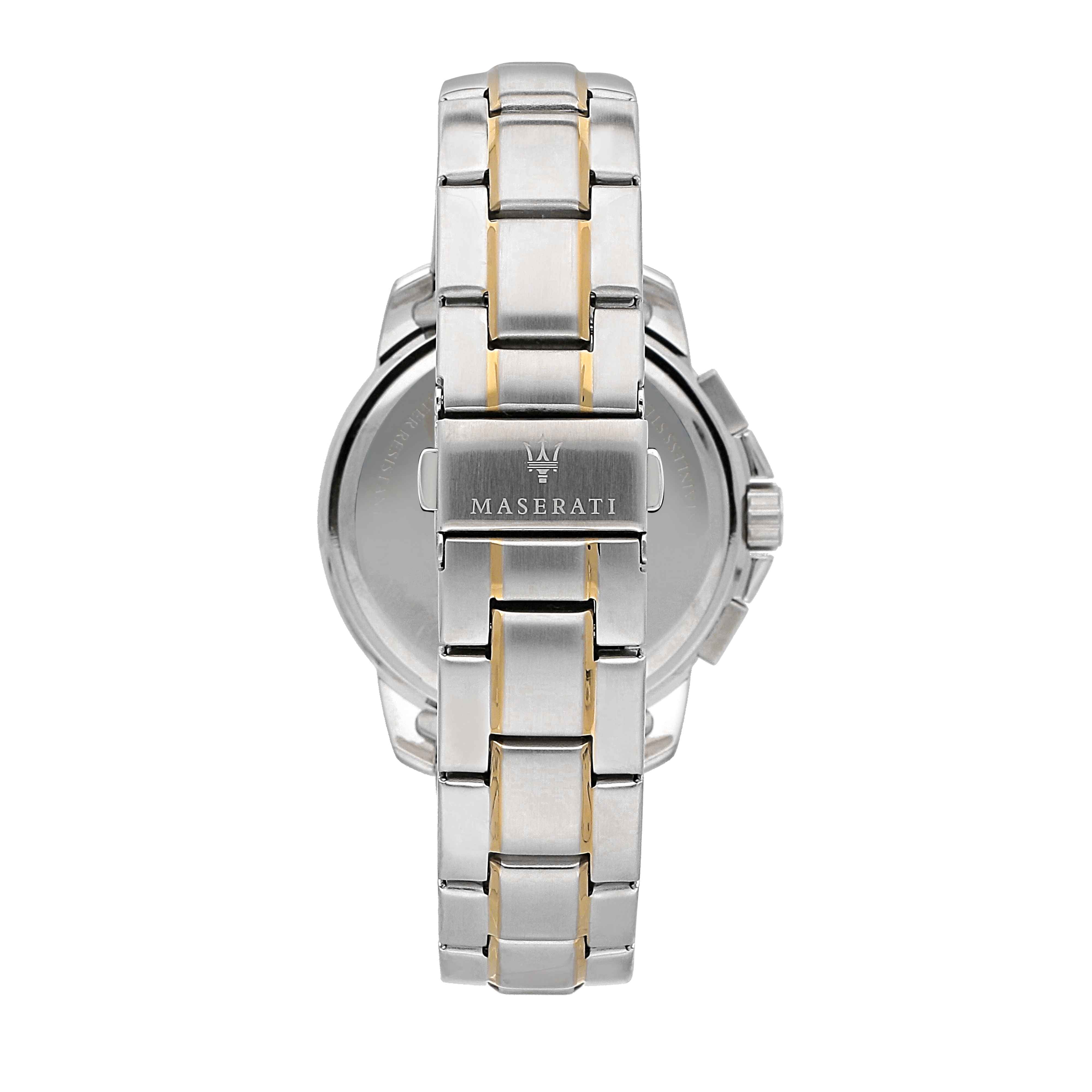 Orologio Uomo Maserati Set Box Bracciale Acciaio Bicolore Quarzo Data R8873621036