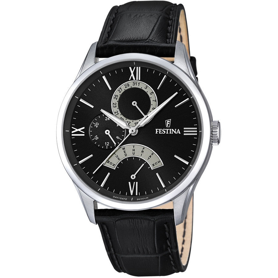 Orologio Uomo Acciaio Festina cinturino pelle  F16823/2