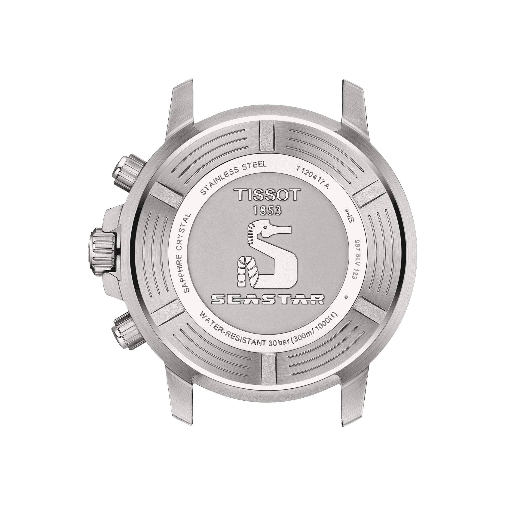 Orologio Uomo Tissot Sport Quarzo Cronografo Acciaio Blu Rosso T1204171104103