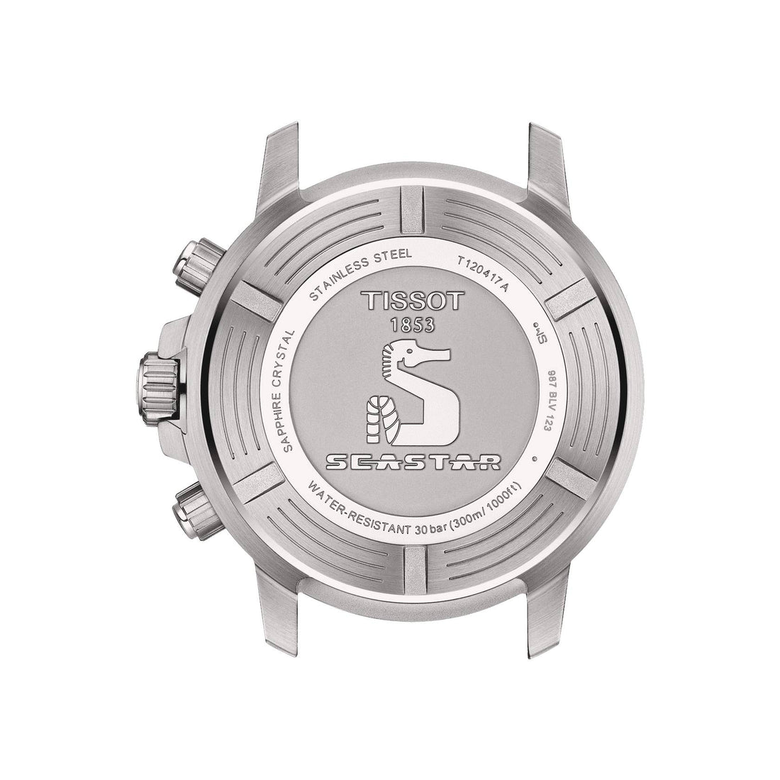 Orologio Uomo Tissot Sport Quarzo Cronografo Acciaio Blu Rosso T1204171104103