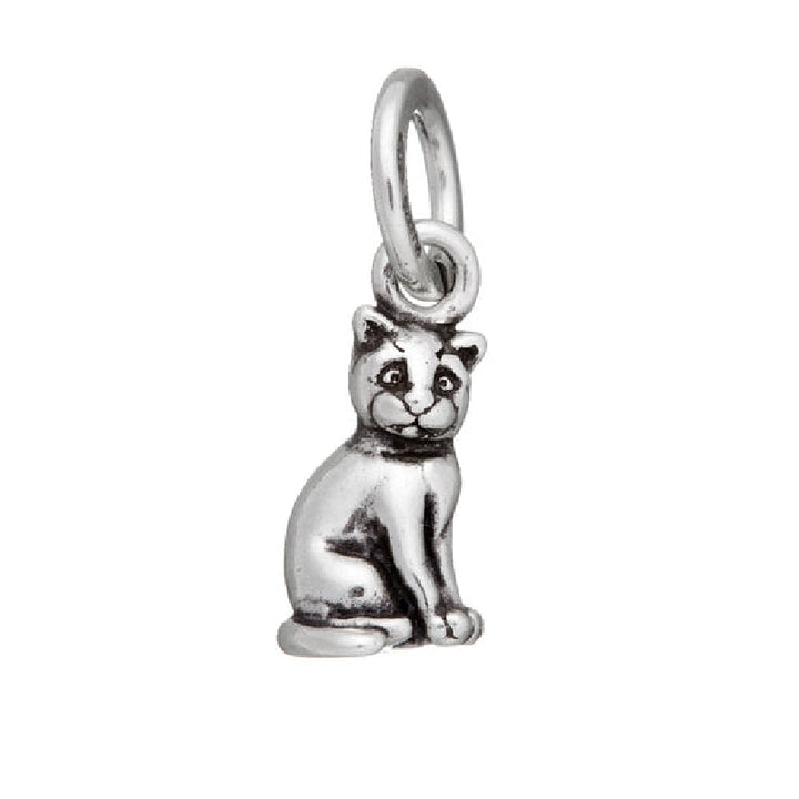 Charm Unisex Giovanni Raspini Argento 925 Ciondolo Gatto Realizzato A Mano 09650