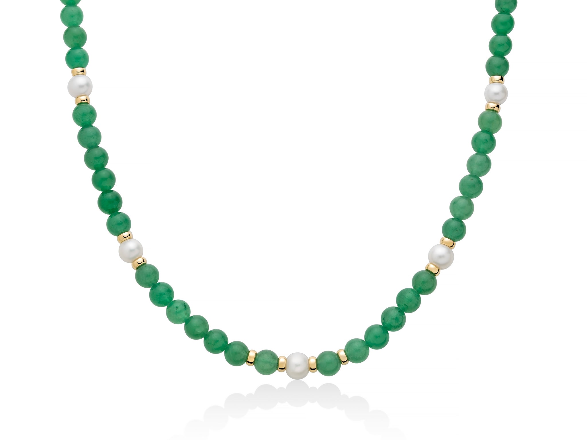 Collana Donna Miluna Girocollo Avventurina  e Perla PCL6727