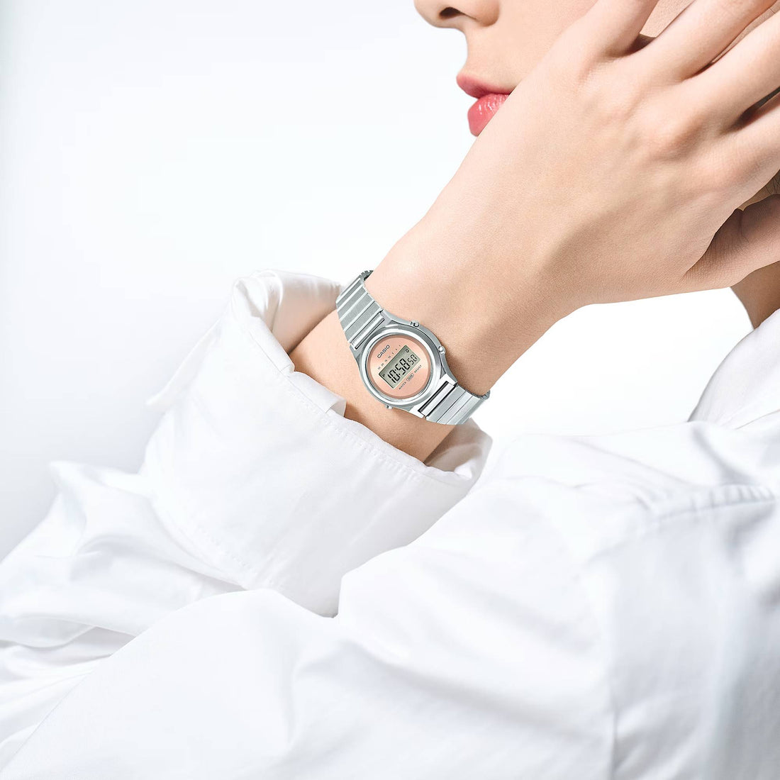 Orologio Donna Casio Vintage Acciaio Quarzo Digitale Rosa LA700WE-4AEF