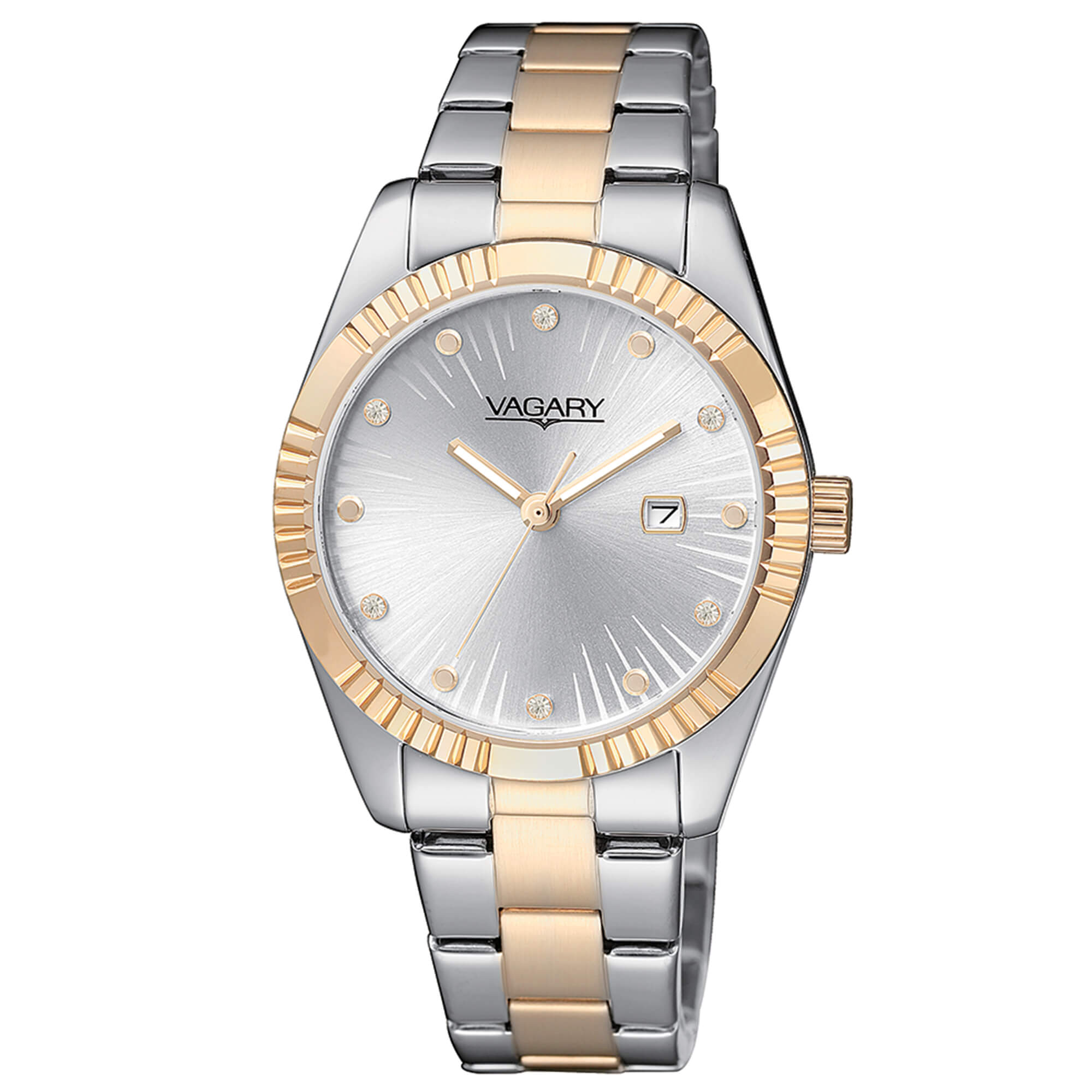 Orologio Donna Vagary By Citizen Acciaio Bicolore Quarzo Solo Tempo IU2-294-11