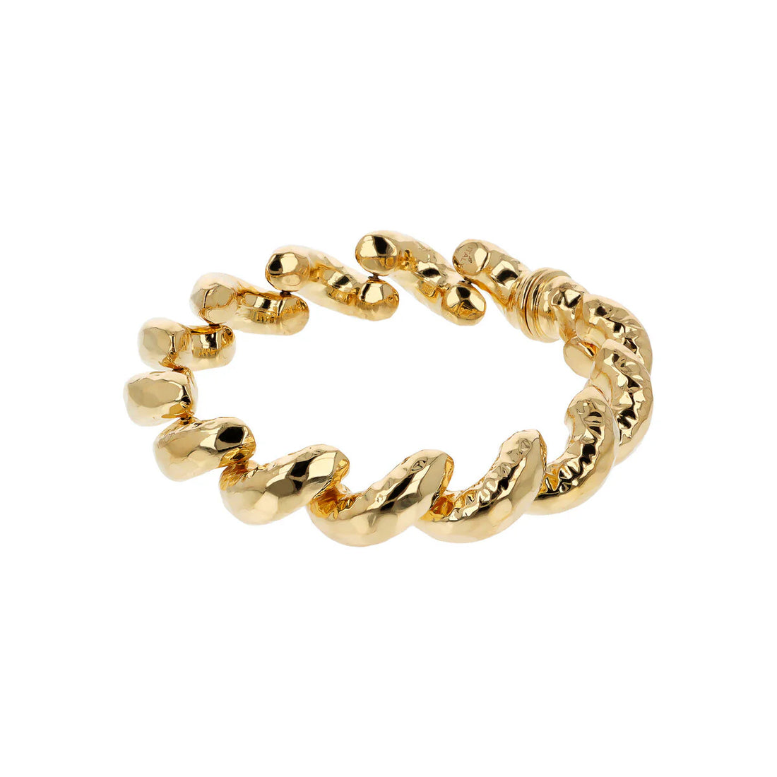 Bracciale Donna Etrusca Bronzo Dorato Effetto Martellato WSET00746.YG