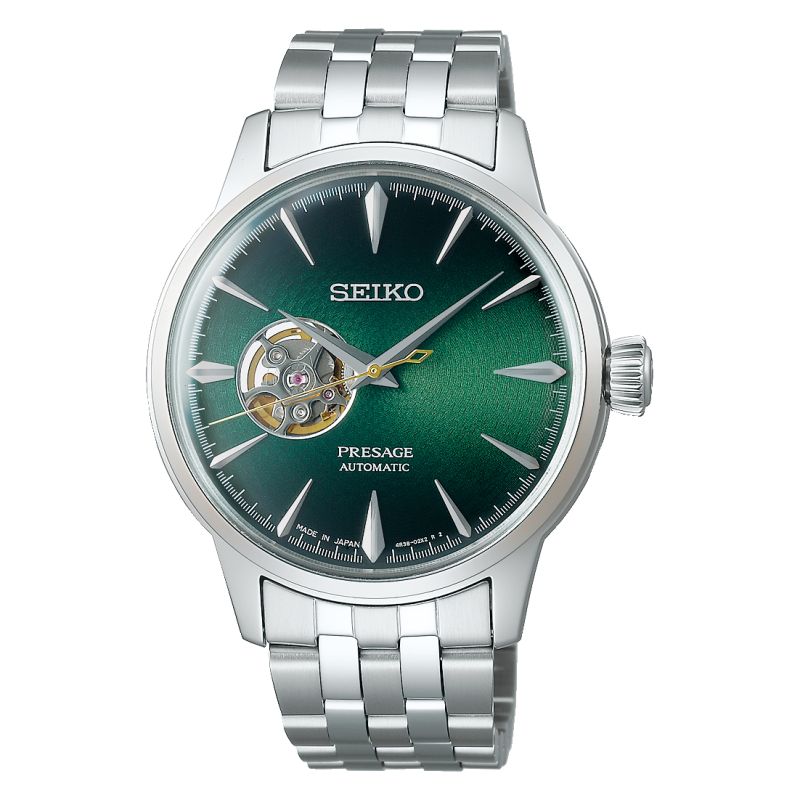 Orologio Uomo Seiko Acciaio Automatico Presage Cocktail Quadrante Verde SSA441J1