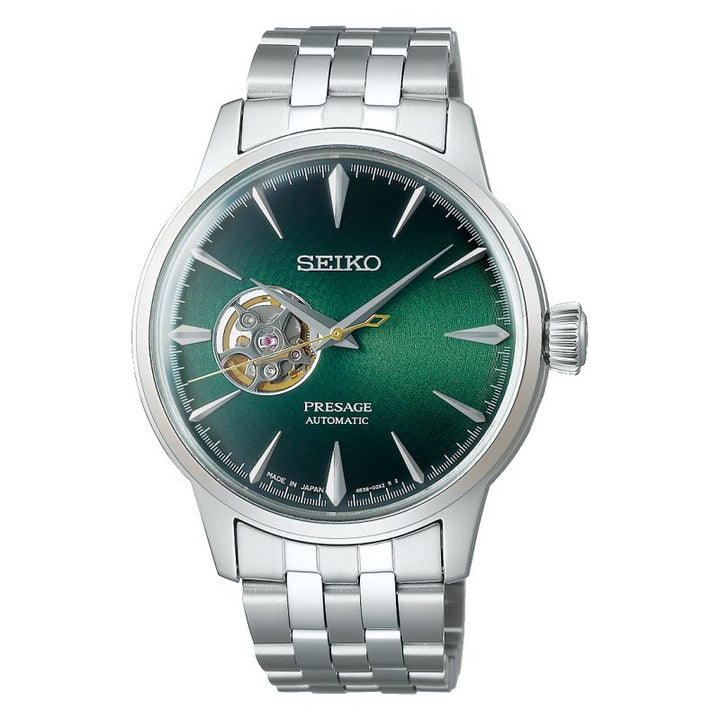 Orologio Uomo Seiko Acciaio Automatico Presage Cocktail Quadrante Verde SSA441J1