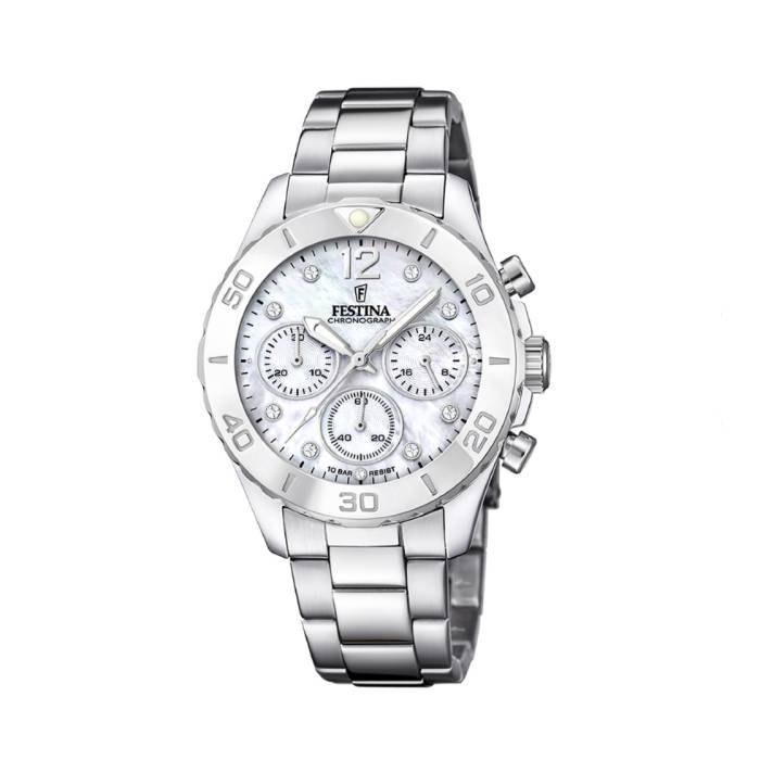 Orologio Donna Festina Boyfriend Cronografo Madreperla F20603/1