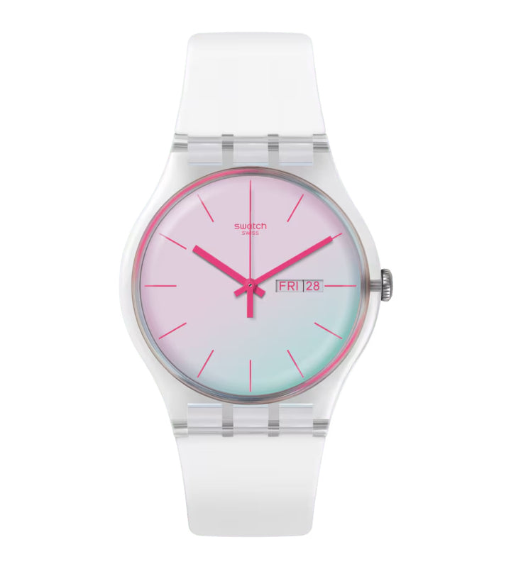 Orologio Unisex Swatch POLAWHITE Quarzo Solo Tempo SO29K704-S14