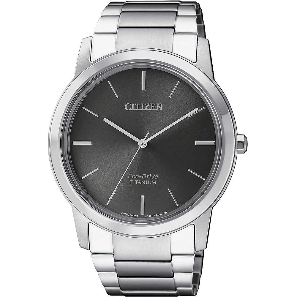 Orologio Uomo Titanio CITIZEN 41mm Eco Drive Solo Tempo Quarzo AW2020-82H