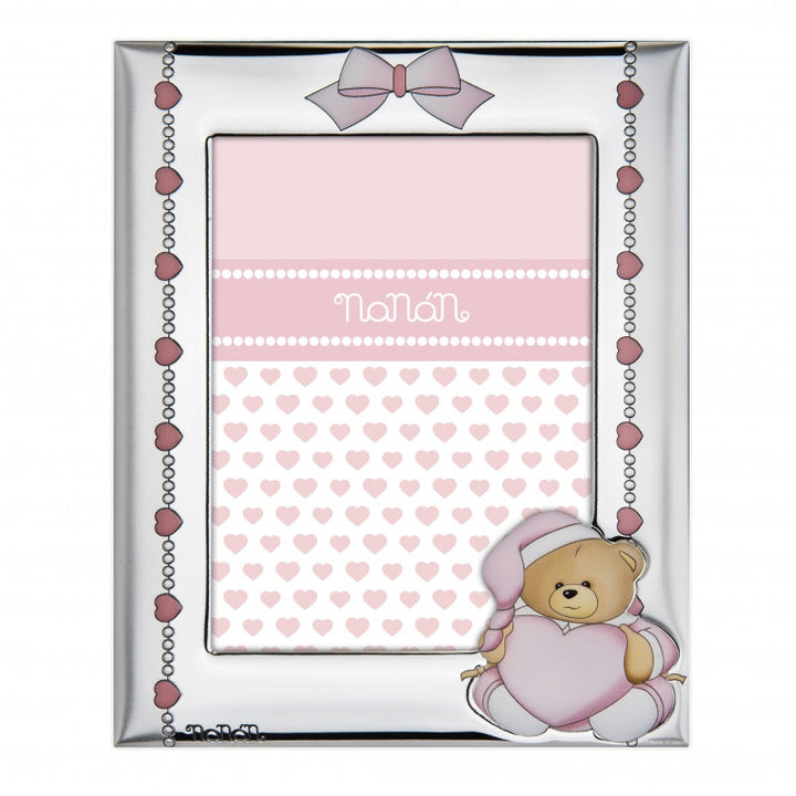 Cornice Argento Bambino Nanan rosa cm 13X18 NCO0006