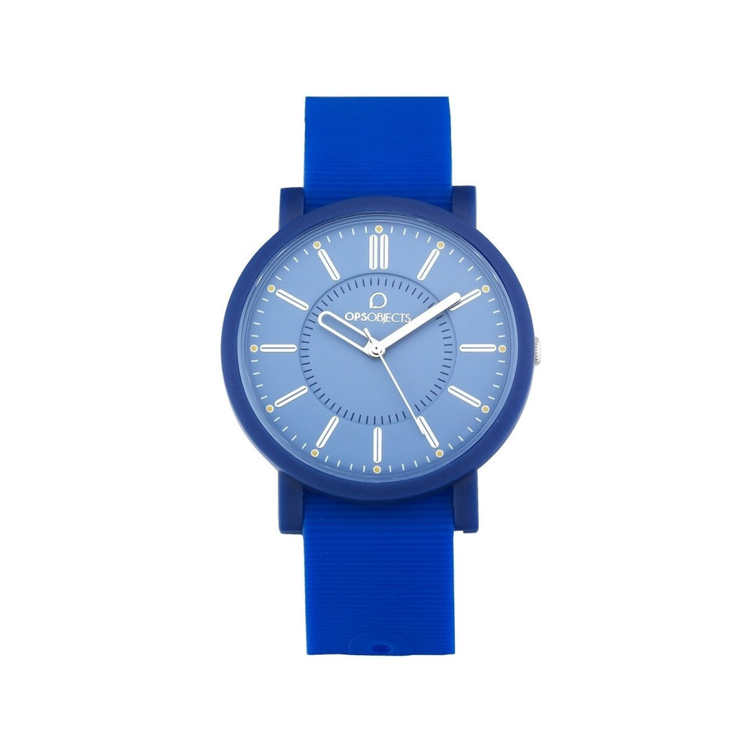 Orologio Uomo Bambino Quarzo Solo Tempo Ops Posh Blu Gomma OPSPOSH-01