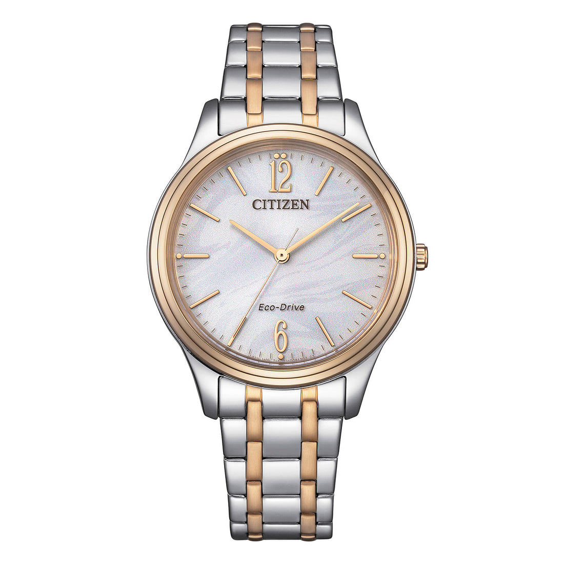 Orologio Donna Citizen Eco-Drive Madreperla Solo Tempo Acciaio Bicolore EM0416-78A