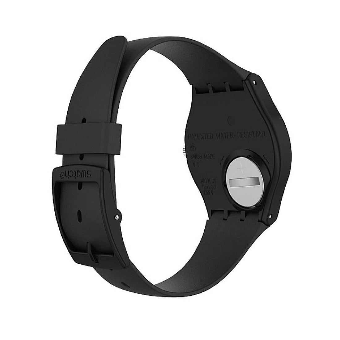 Orologio Uomo Bambino Swatch Quarzo Doppia Data Nero Bianco GB743