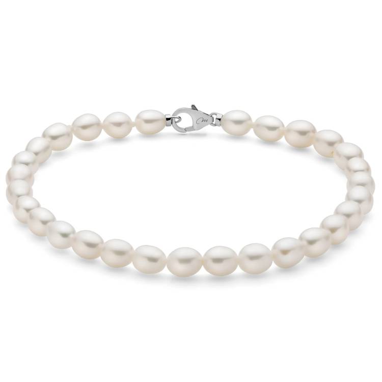 Bracciale Donna Miluna Perle Pepite Argento PBR3638B