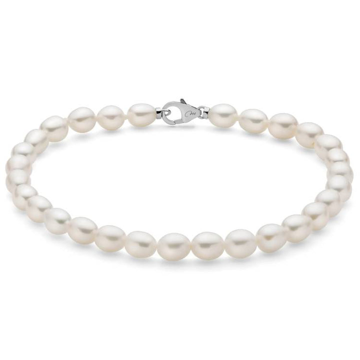 Bracciale Donna Miluna Perle Pepite Argento PBR3638B