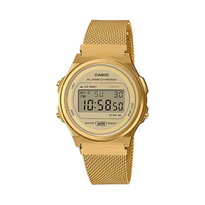 Orologio Donna Acciaio Dorato Casio Vintage Quarzo A171WEMG9AEF