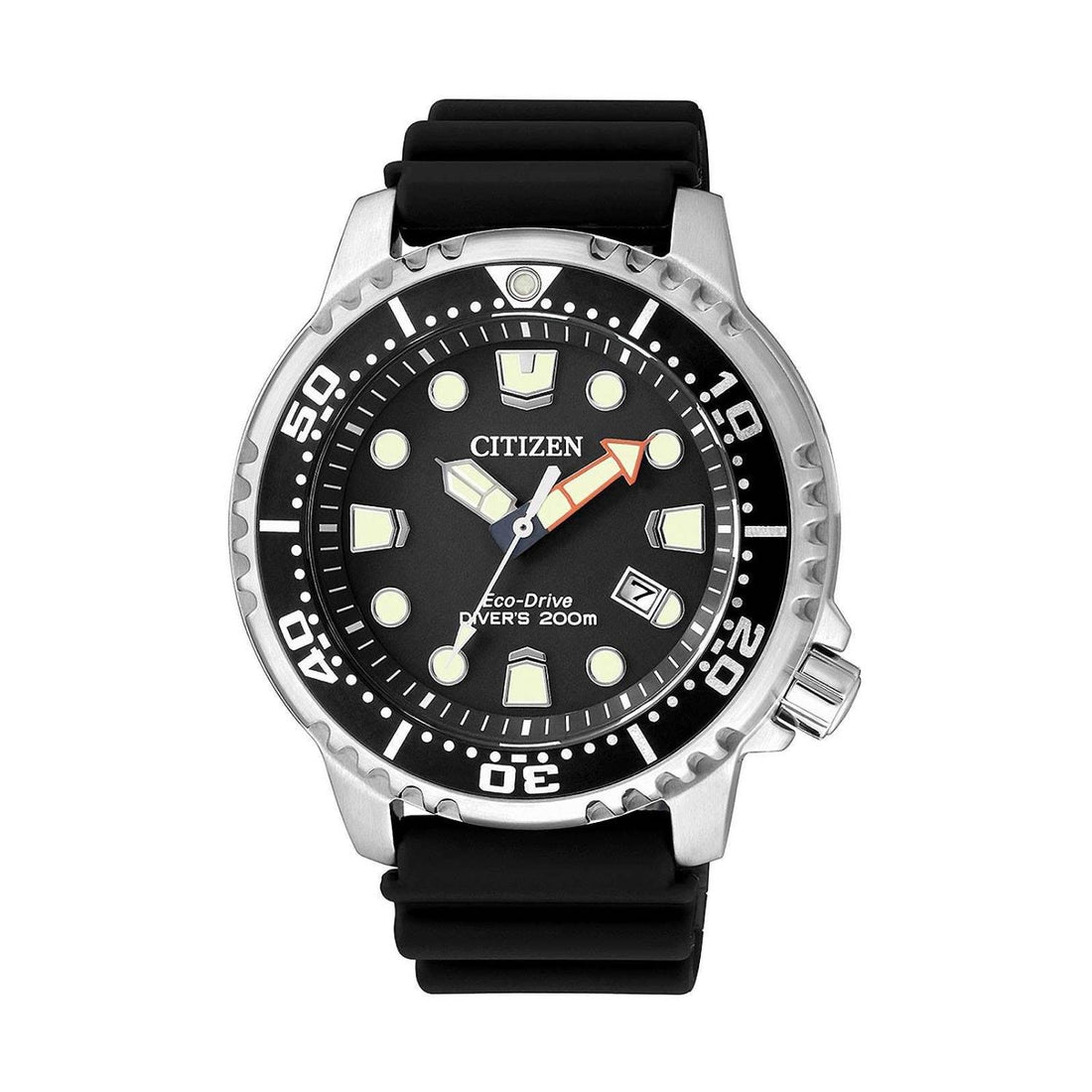 Orologio Uomo Acciaio Citizen Gomma Solo Tempo Promaster Eco Drive BN0150-10E