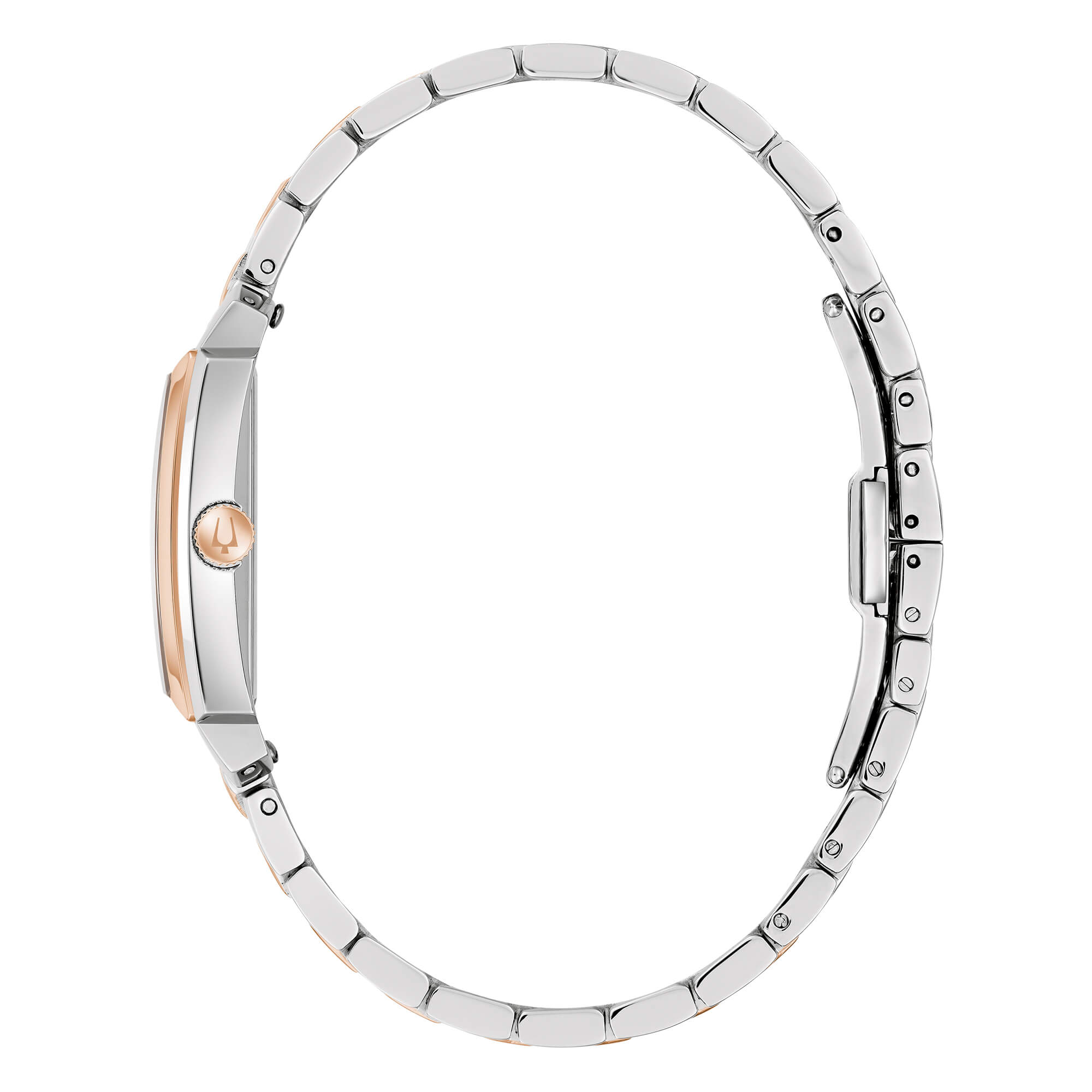 Orologio Donna Bulova Quarzo Sutton Tank Acciaio Bicolore 98L328