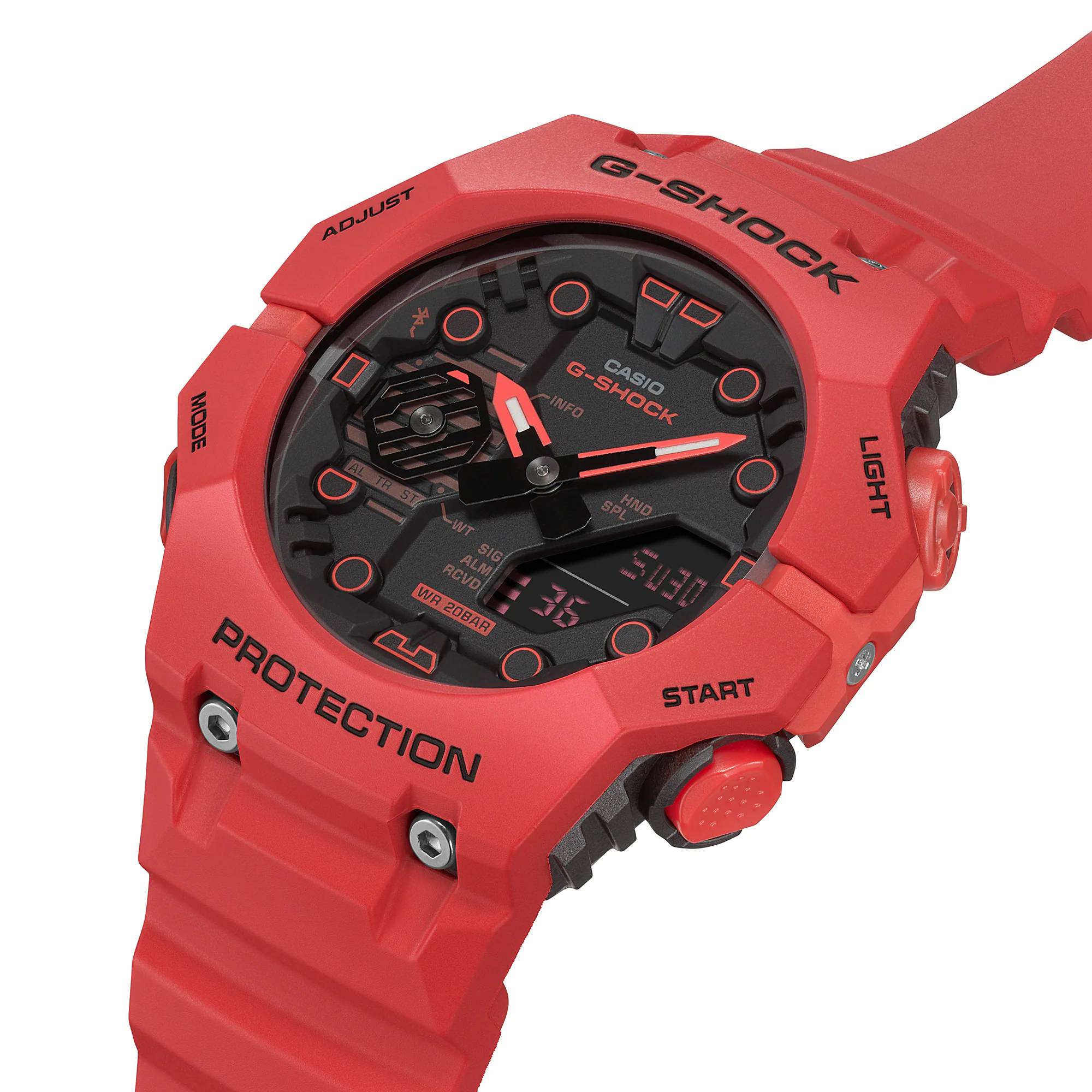 Orologio Uomo Casio G-SHOCK  Analogico Digitale Rosso Quarzo Bluetooth GA-B001-4AER