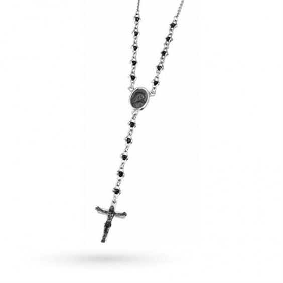 Collana rosario uomo argento Zancan SXC002-SN