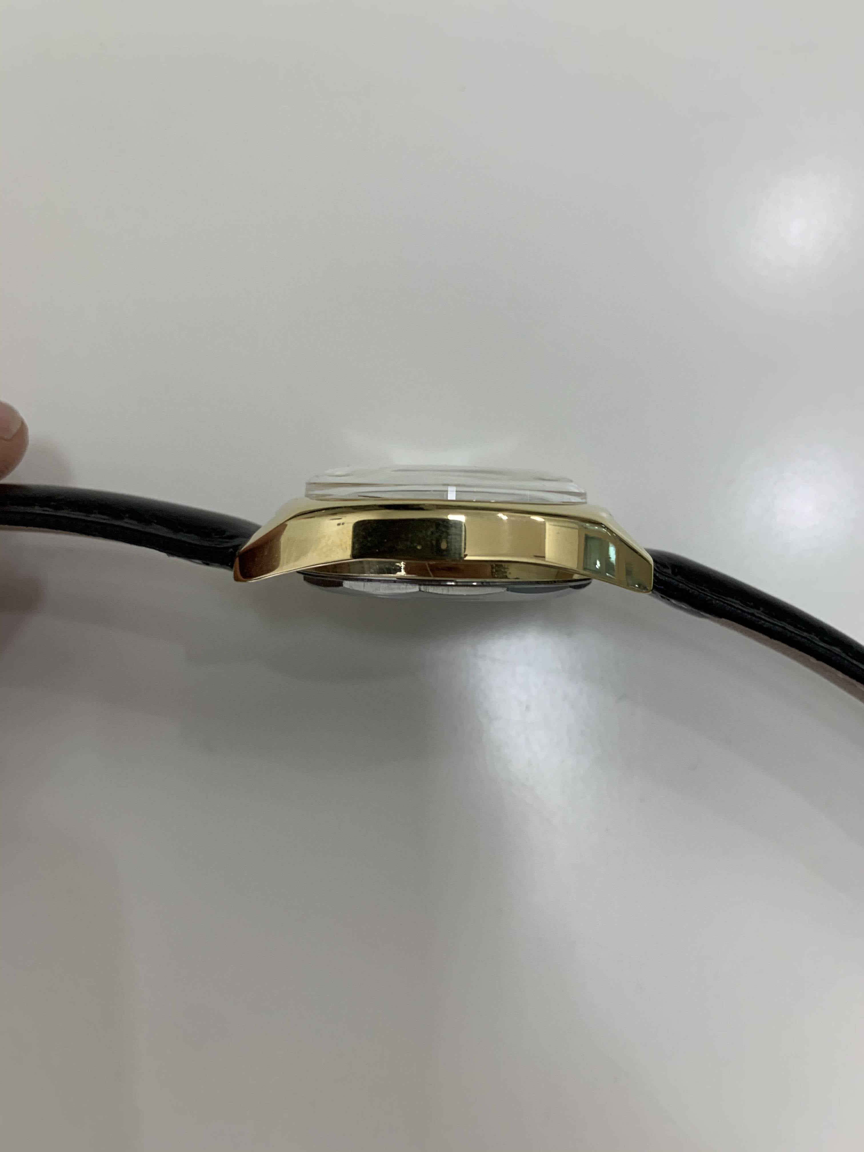 Orologio Uomo Vintage Noblex Carica Manuale Svegliarino Allarme Dorato Data