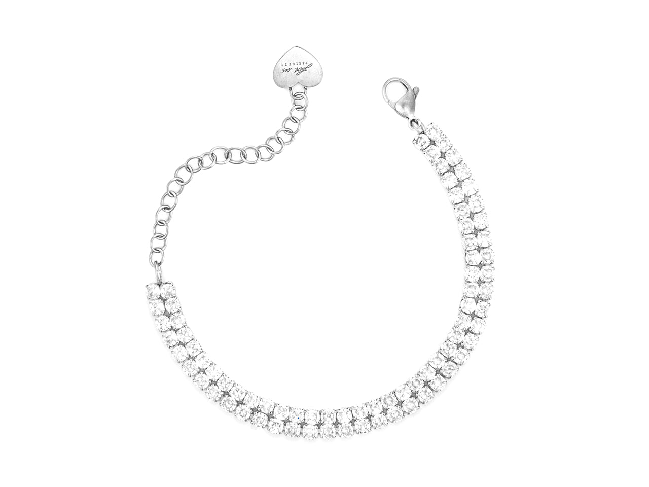 Bracciale Donna AcciaioTennis 4US Cesare Paciotti Zirconi Bianchi 4UBR7786W