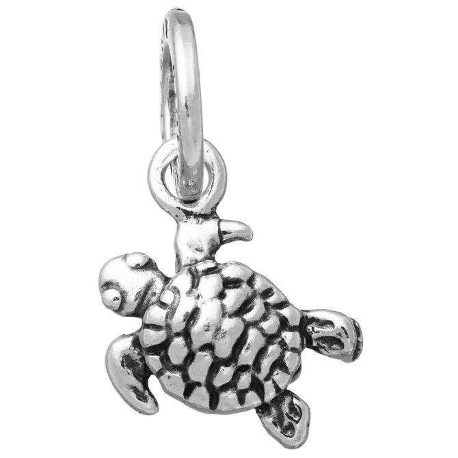 Charm Unisex Giovanni Raspini Argento 925 Mini Tartaruga Marina Fatto A Mano 10906