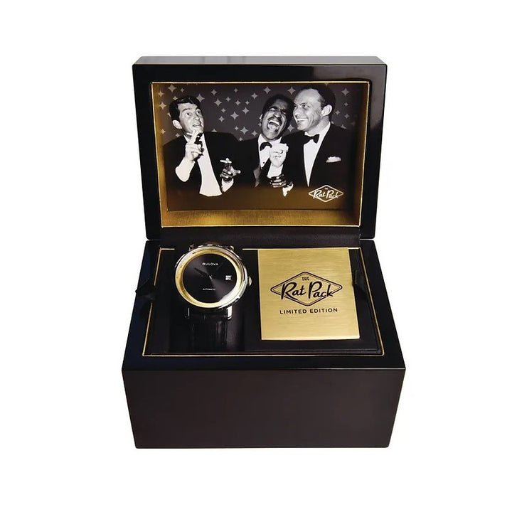 Orologio Uomo Bulova Automatico Frank Sinatra Rat Pack Limited Edition 96B406