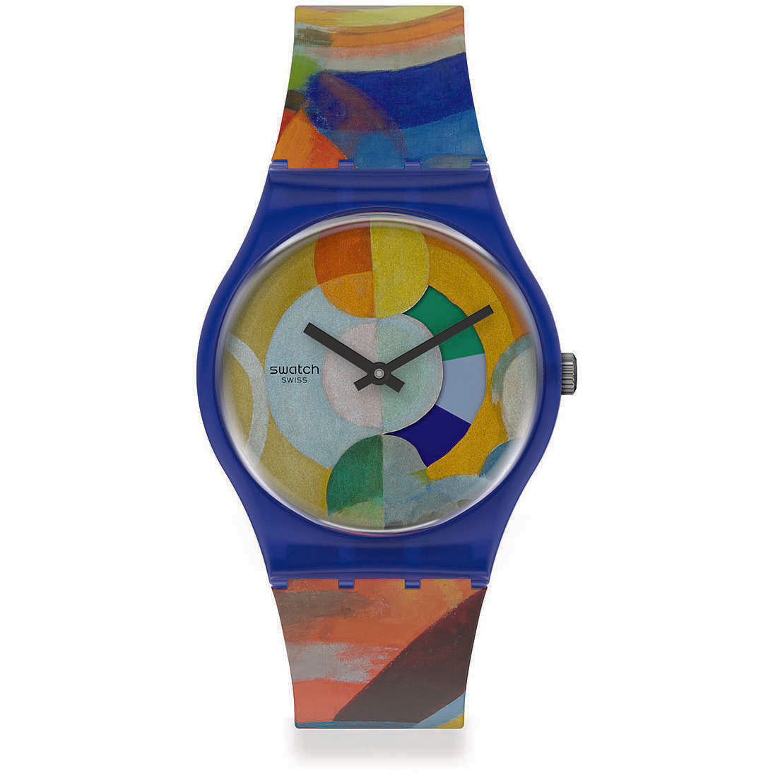 Orologio Swatch Donna Carousel Robert Delaunay Centre Pompidou solo tempo GZ712