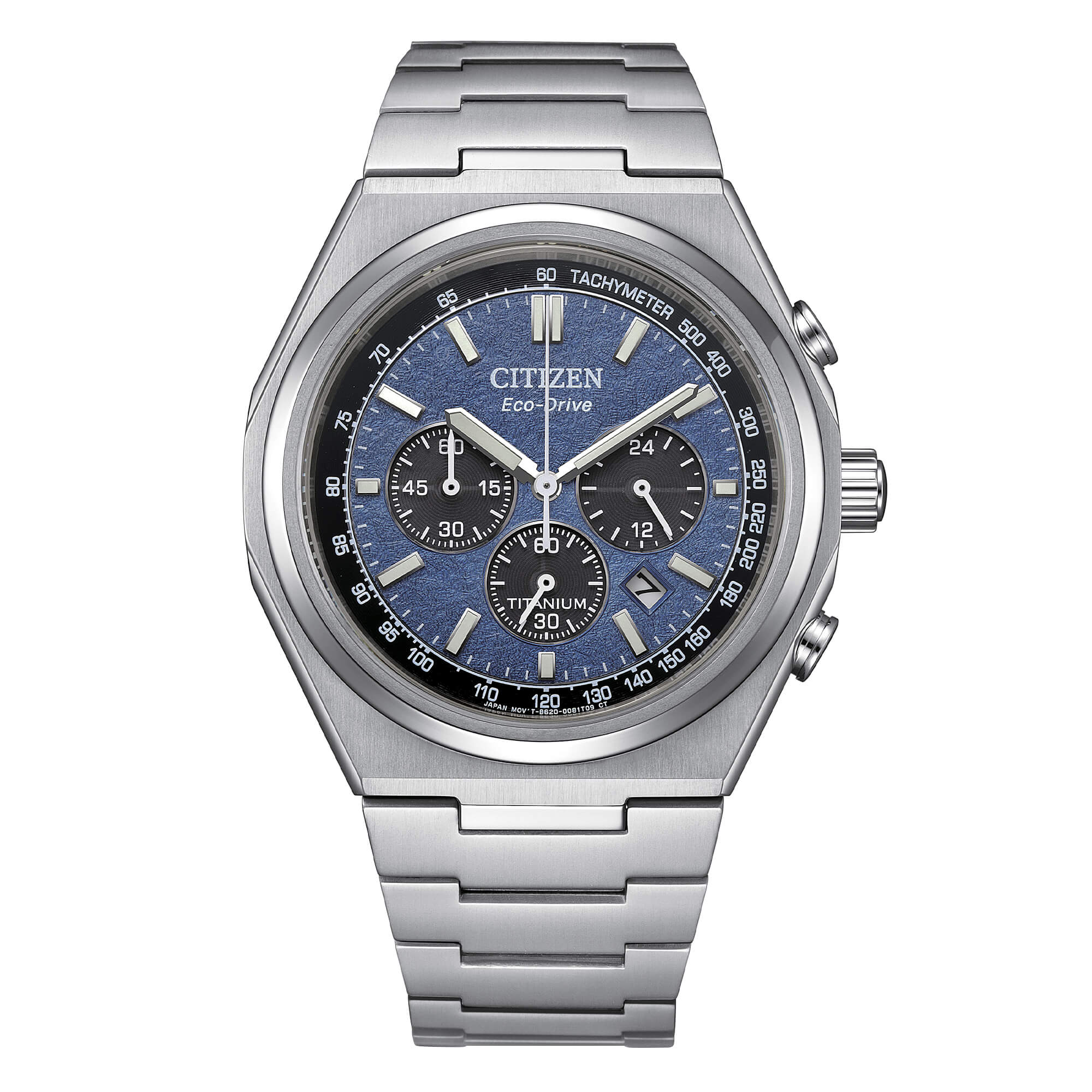 Orologio Uomo Citizen Eco-Drive Super Titanio Cronografo Blu CA4610-85L