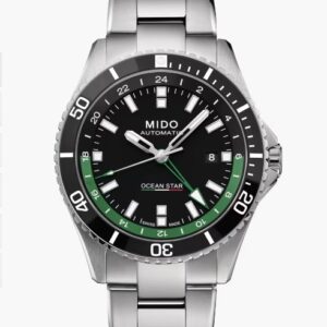 Orologio Uomo Mido Automatico GMT Nero Verde Doppio Cinturino M0266291105103