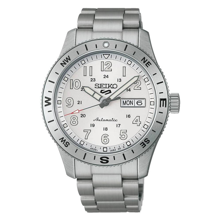 Orologio Uomo Seiko 5 Sport Field Automatico Argentè HDB007K1